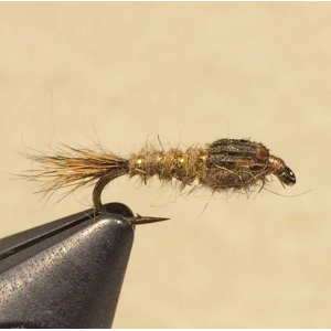 Gold Ribbed Hare's Ear Nymph fly tying photo 2